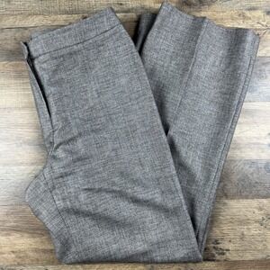 Lafayette 148 Womens Dress Pants Sz 10 Gray Virgin Wool Blend Stretch